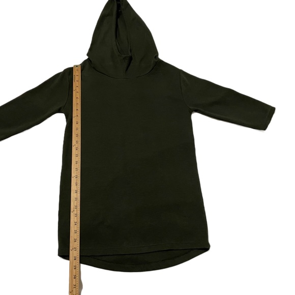 Zara Women’s Hoodie 3/4 Sleeves Green TShirt Size:S - Picture 2 of 5